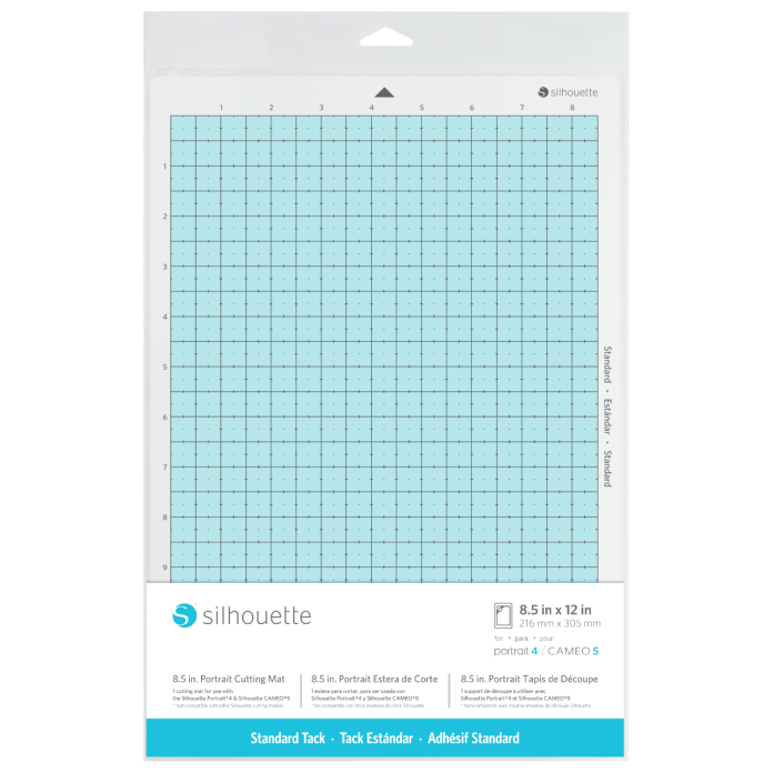 Silhouette 8.5 in. Portrait Cutting Mat - Standard Tack